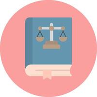 Law Book Vector Icon