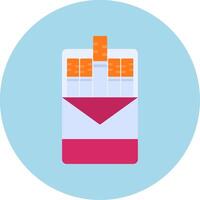 Cigarette pack Vector Icon