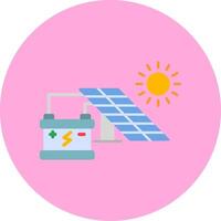 icono de vector de energía solar