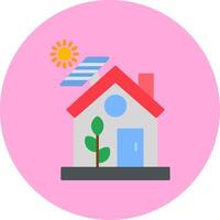 Eco House Vector Icon