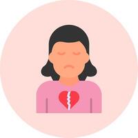 Broken Heart Vector Icon