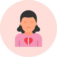 Broken Heart Vector Icon