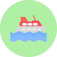 icono de vector de crucero