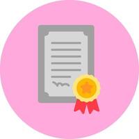 icono de vector de certificado