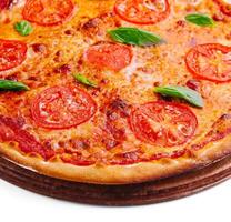 Margherita Pizza with Tomatoes and Cheese photo