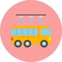 Bus Wash Vector Icon