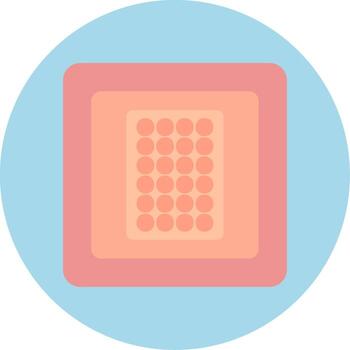 icono de vector de parche de nicotina