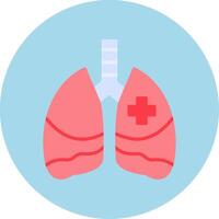 icono de vector de pulmones