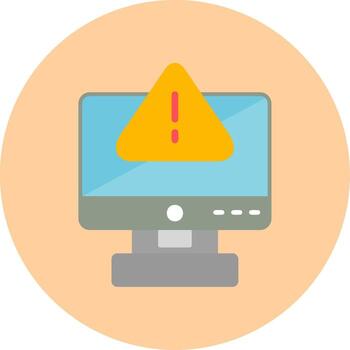 icono de vector de error