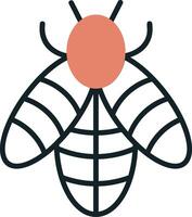 icono de vector de abeja