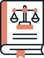 Law Book Vector Icon