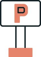 Parking Sign Vector Icon