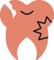 Caries Tooth Vector Icon
