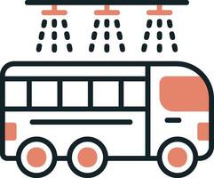 Bus Wash Vector Icon