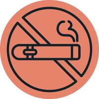 ningún icono de vector de cigarro