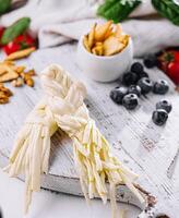 Traditional handmade Slovakian korbacik string Cheese photo