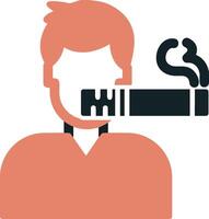 Man Smoking Vector Icon