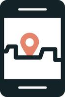 Smartphone Gps Vector Icon