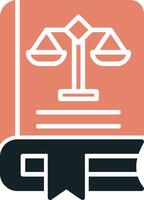 Law Book Vector Icon