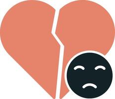 Broken Heart Vector Icon