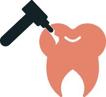 Tooth Drilling Vector Icon