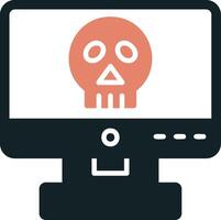 Computer Hacking Vector Icon