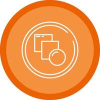 Blend Flat Circle Multicolor Design Icon vector