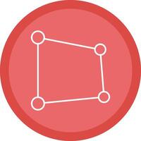 Perspective Flat Circle Multicolor Design Icon vector