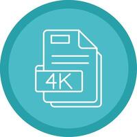 4k Flat Circle Multicolor Design Icon vector