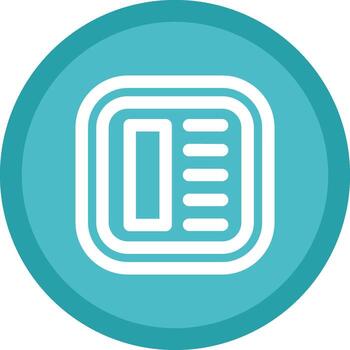 Layout Flat Circle Multicolor Design Icon vector