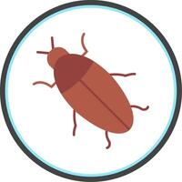 Cockroach Flat Circle Icon vector