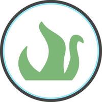 Kraken Flat Circle Icon vector
