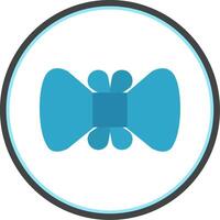 Bowtie Flat Circle Icon vector