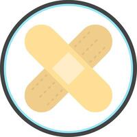 Bandage Flat Circle Icon vector