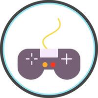 Videogame Flat Circle Icon vector