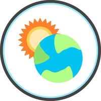 Eclipse Flat Circle Icon vector