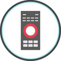 Remote Flat Circle Icon vector