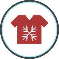 Tshirt Flat Circle Icon vector