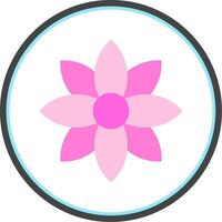 Dandelion Flat Circle Icon vector