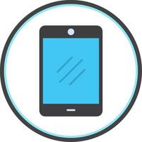 Smartphone Flat Circle Icon vector