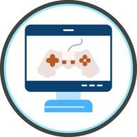 Game Flat Circle Icon vector