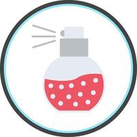 Perfume Flat Circle Icon vector