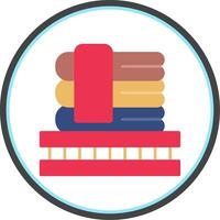Blanket Flat Circle Icon vector