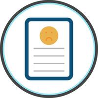 Complaint Flat Circle Icon vector