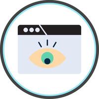 Visualization Flat Circle Icon vector