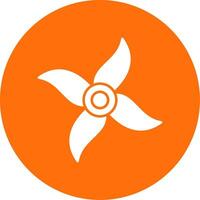 Ixora Glyph Circle Icon vector