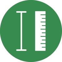 Measurement Glyph Circle Icon vector