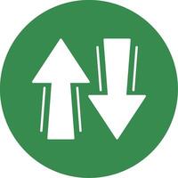Sign Glyph Circle Icon vector