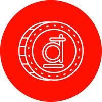 Dong Linear Circle Multicolor Design Icon vector