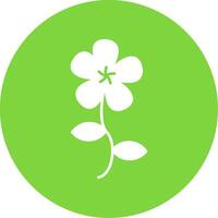 Dogbane Glyph Circle Icon vector